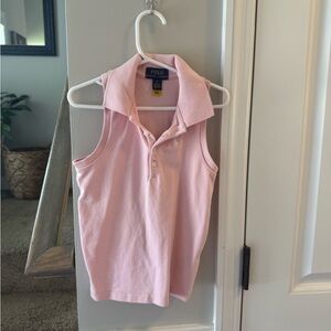 Polo by Ralph Lauren Pink Sleeveless Polo Tank